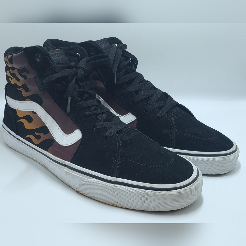 Vans Filmore Hi Sneakers Men's Size 12 Faded Flame Black/ White VN0A5HZLMCG